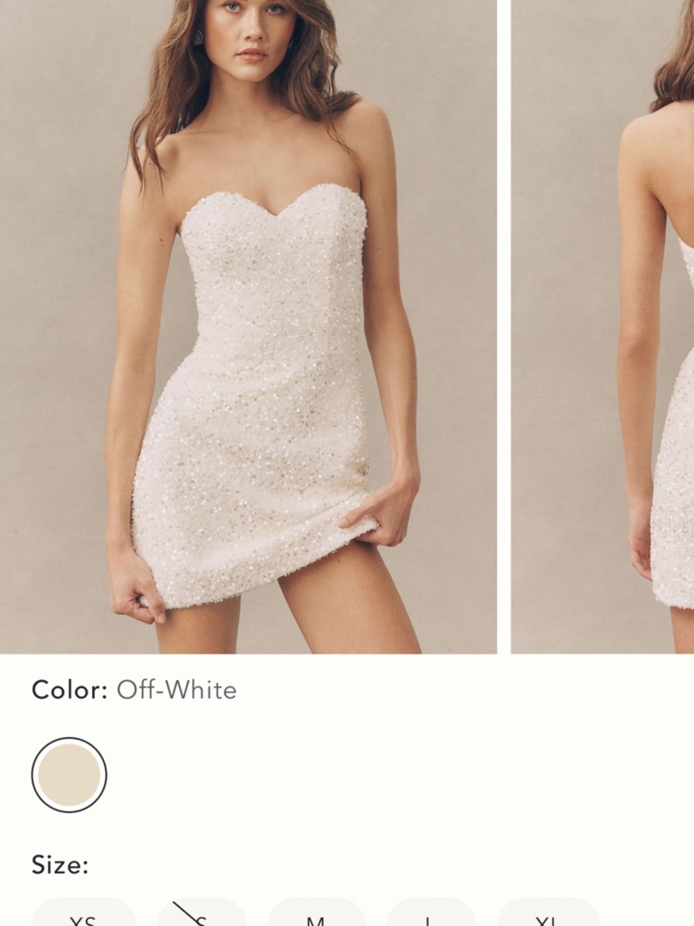 HELSI Strapless Sequin Mini Dress